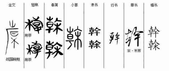 汉字历史——抽象篇（干）