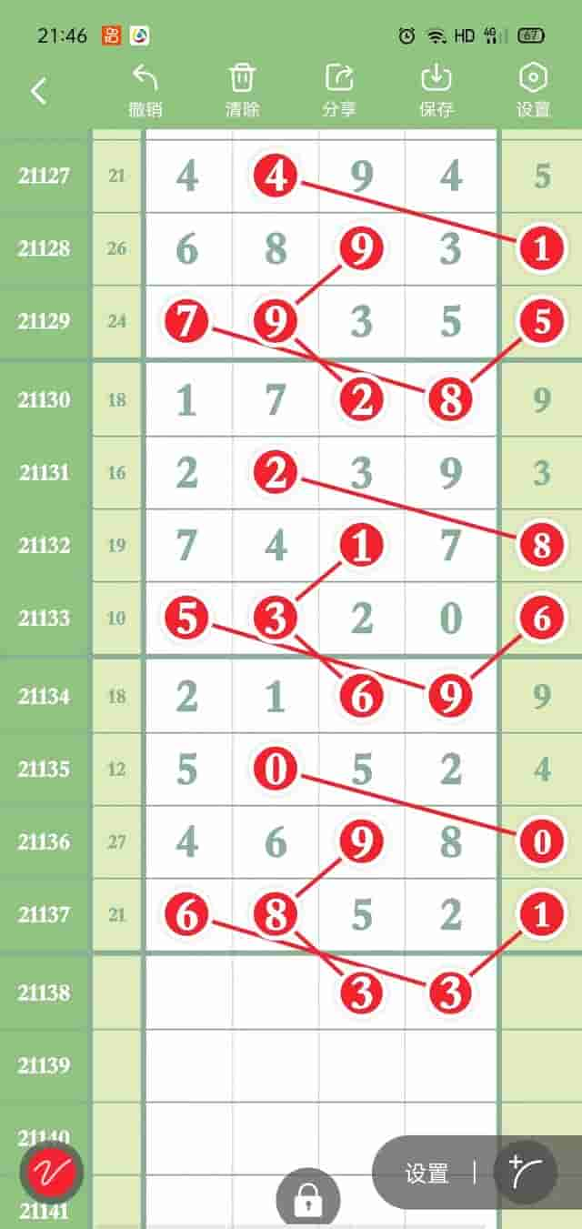 排列五第21138期(5月28日)经典图规走势、心水