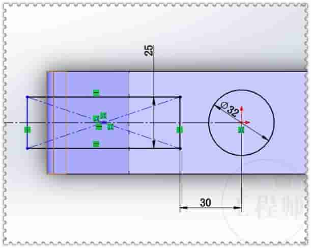 3D零件实体建模，此图很适合入门者，只用了七个步骤就画完了