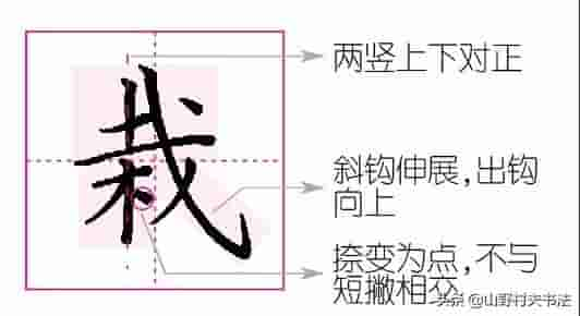 每日一字：带斜钩笔画的字比较难写的原因你知道吗？看老师怎说