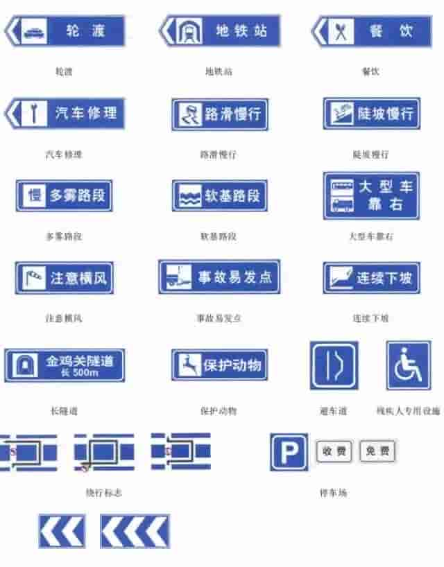 交通安全知识：交通安全标示大全及图解！建议收藏，以备不时之需