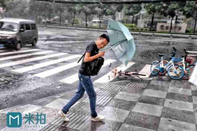 暴雨中的成都，摄影师拍下街边路人的精彩瞬间