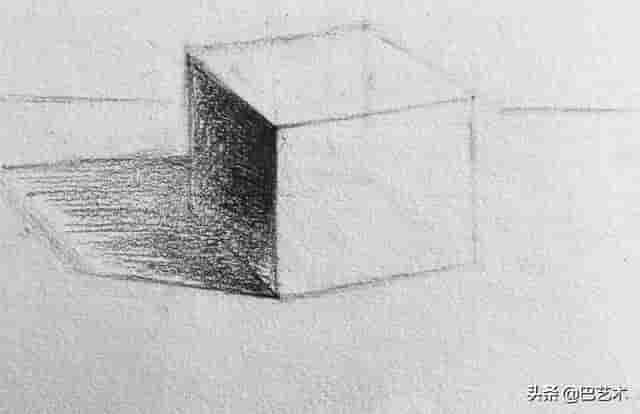 「几何单体-正方体」分步骤详细教程（新手素描入门必看）