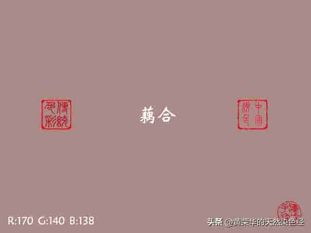 中国传统色：藕合