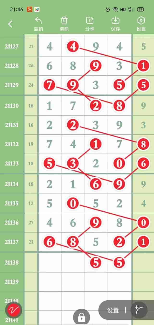 排列五第21138期(5月28日)经典图规走势、心水