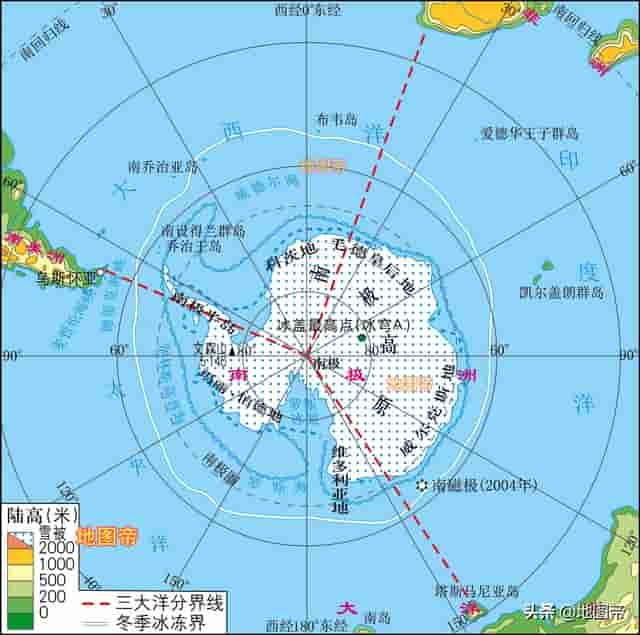 世界七大洲地形图（12图）