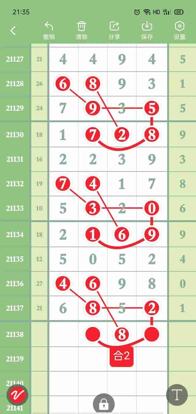 排列五第21138期(5月28日)经典图规走势、心水