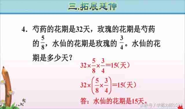 六年级数学上册第一单元《分数乘法》学习要点和精选习题