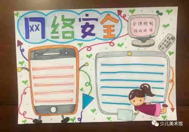 202140幅小学生网络安全绘画作品+爱国主题干货收藏起来备用哦