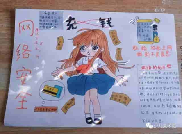 202140幅小学生网络安全绘画作品+爱国主题干货收藏起来备用哦