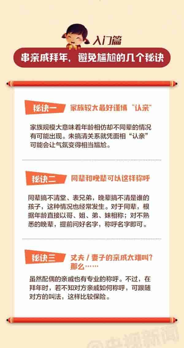 妈妈的舅舅叫“舅妈”好像不太对啊 年夜饭前必读：亲戚称呼全攻略