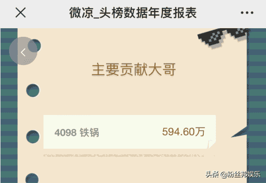 微凉一年礼物流水2618万，与锅哥线下见面，直言奔现要一直刷