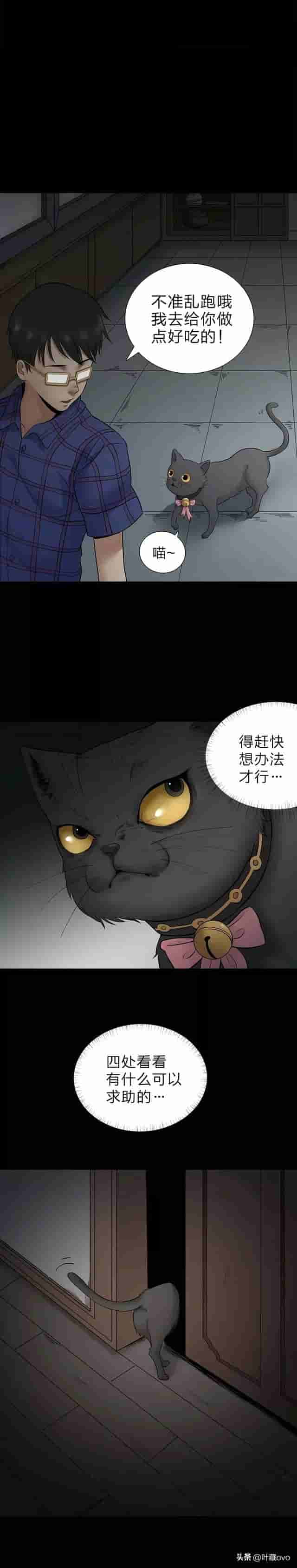 人性漫画：《猫项圈》看似可爱的虐猫女主播