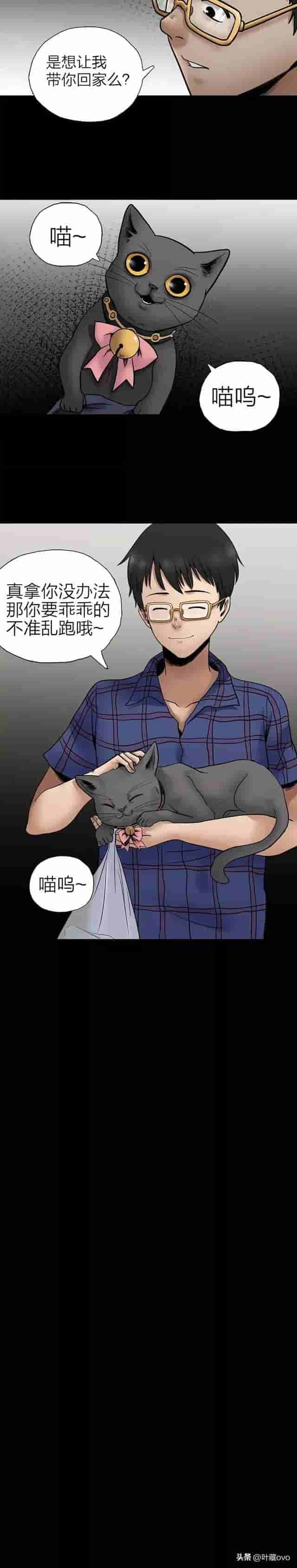 人性漫画：《猫项圈》看似可爱的虐猫女主播