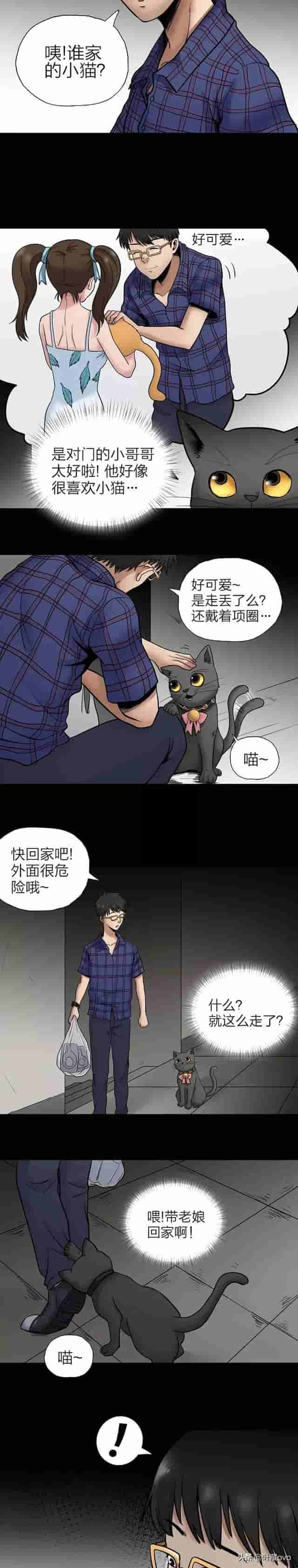 人性漫画：《猫项圈》看似可爱的虐猫女主播