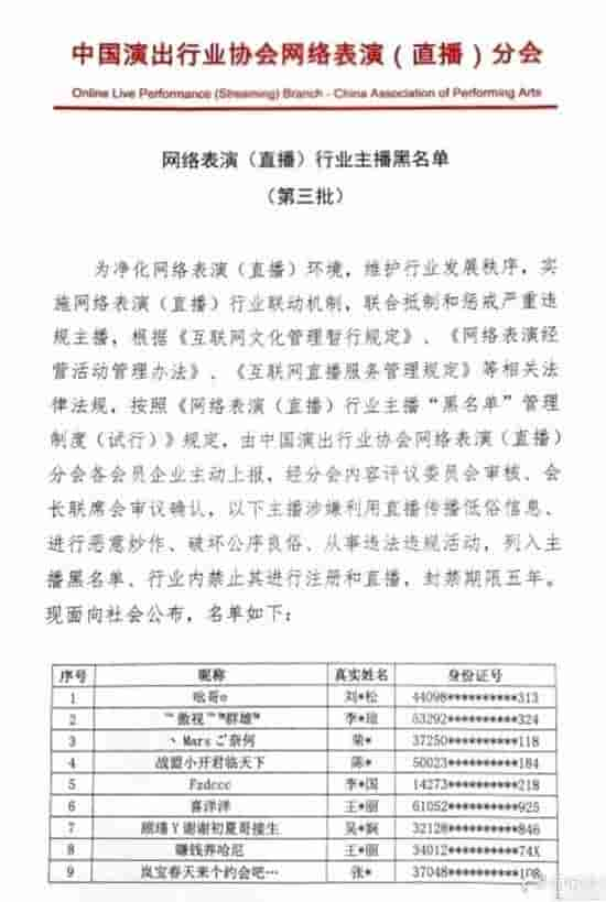 红花会贝贝剁手指，贝贝剁手指是怎么回事，第三批主播黑名单在列