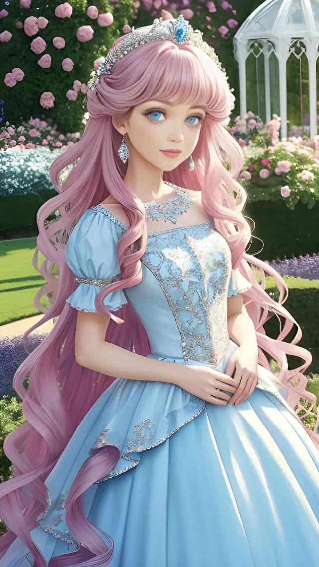 AI绘画：教你一步一步画出城堡前的美丽公主