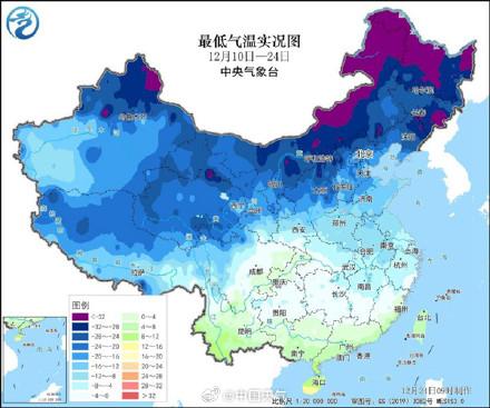 12月中旬到底有多冷？东北华北等地平均气温为1961年以来最低