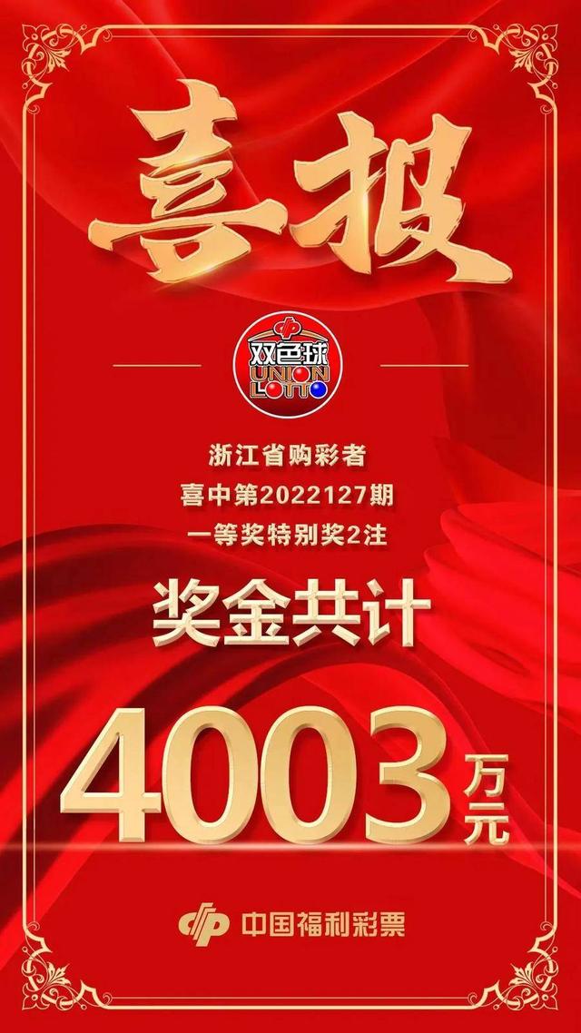 4003万！5949万！12亿大派奖喜报频传