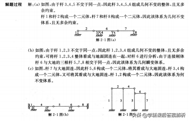 龙驭球 结构力学 l 基本教程(第3版)习题解析