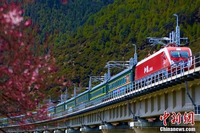 “拉林铁路+桃花”开启别样赏花之旅