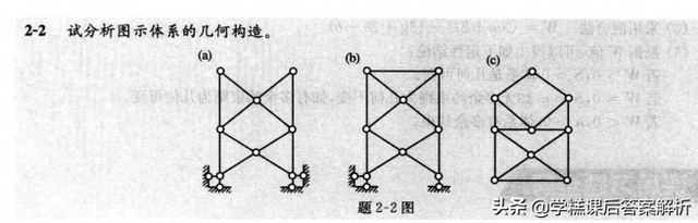 龙驭球 结构力学 l 基本教程(第3版)习题解析