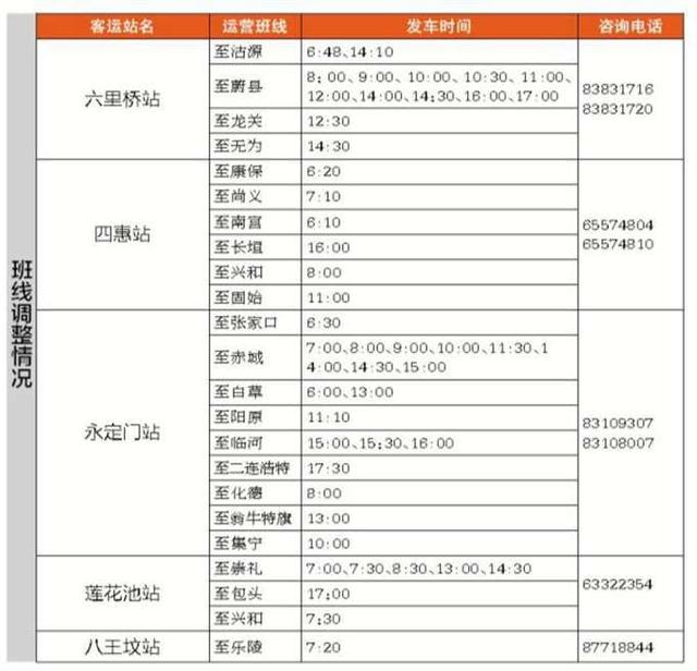 北郊长途客运站明起停运 23条线路迁至其他五省际客运站运营