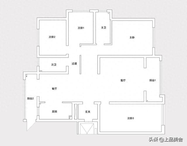 157平米轻奢风，餐厅窗帘是蓝色的，让人恍惚到了爱情海边的错觉