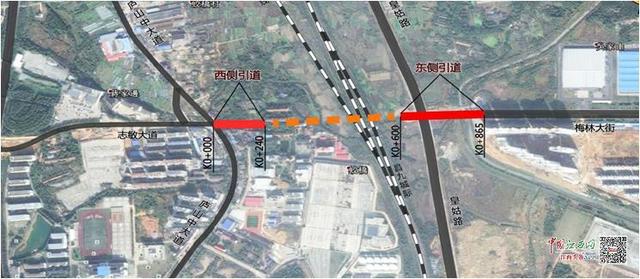 梅林大街与志敏大道贯通新进展：东侧引道开建 将对接下穿铁路